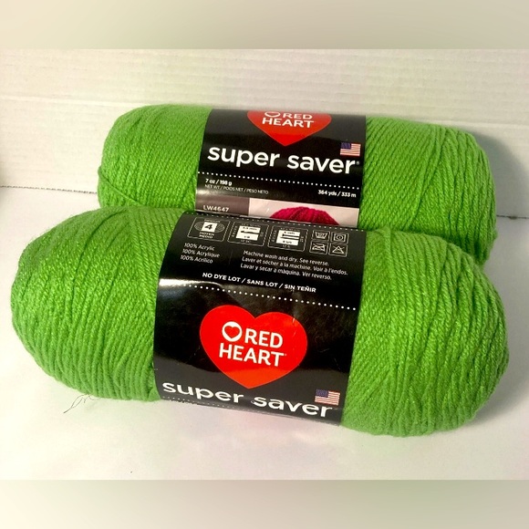 (2) Pack Red Heart Super Saver "Spring Green"  #530 ❌read ❌ - Picture 1 of 5